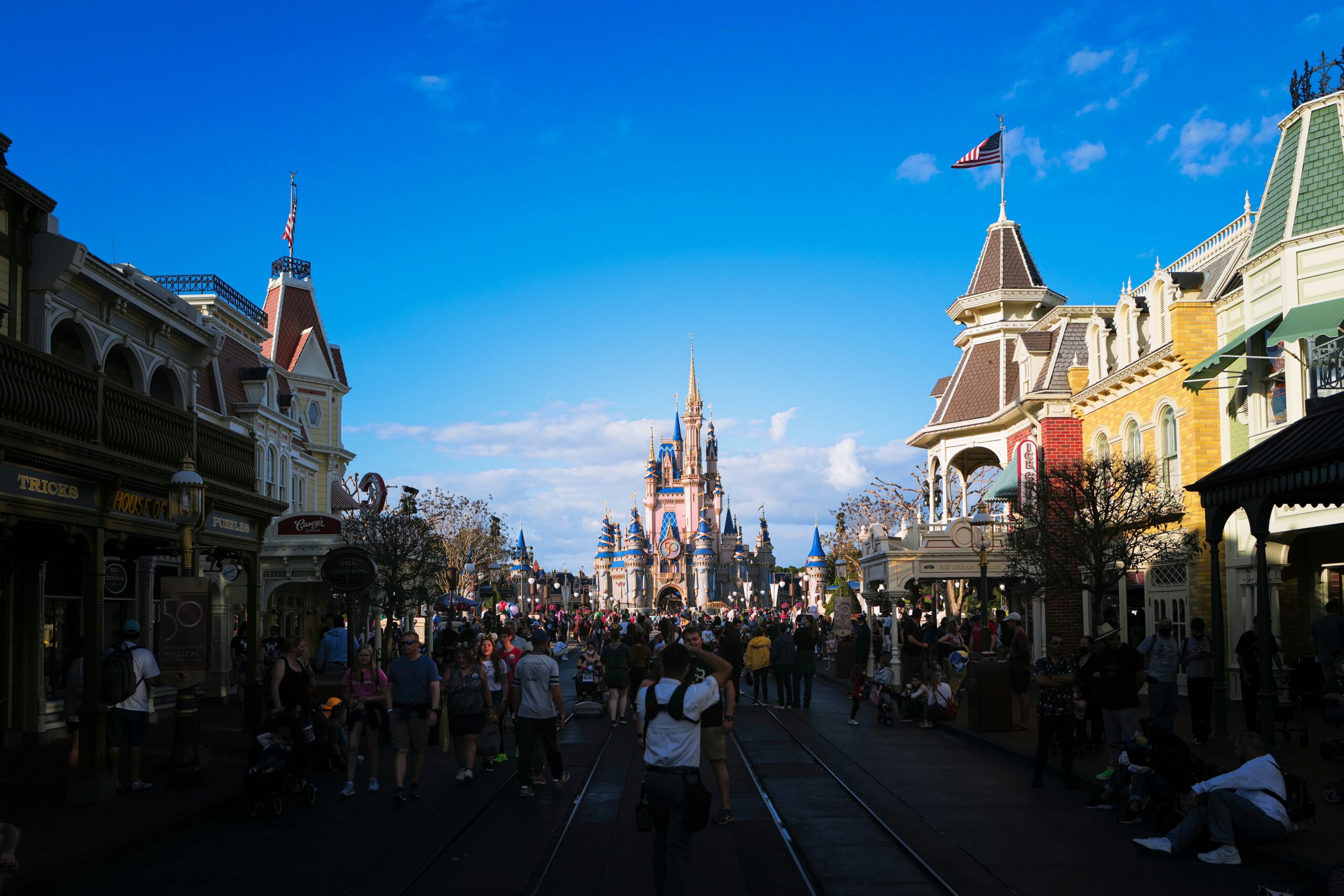 Crowds on Main Street U.S.A., Magic Kingdom