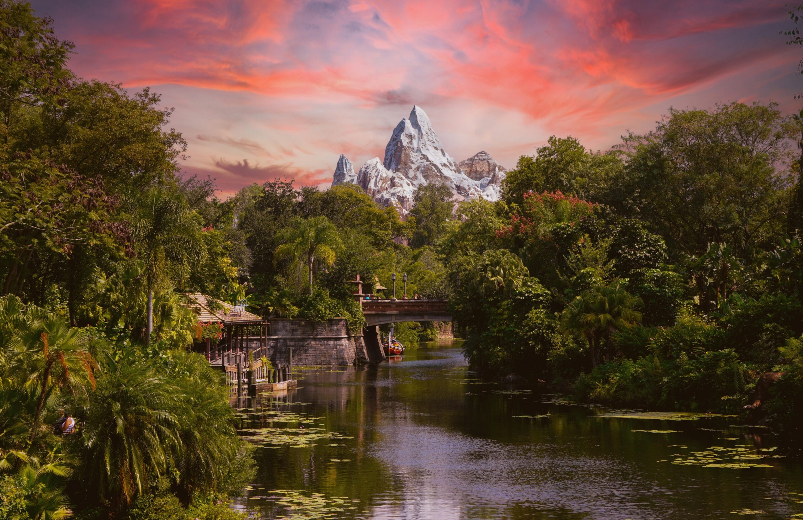 Snow-capped peak of Expedition Everest, Animal Kingdom