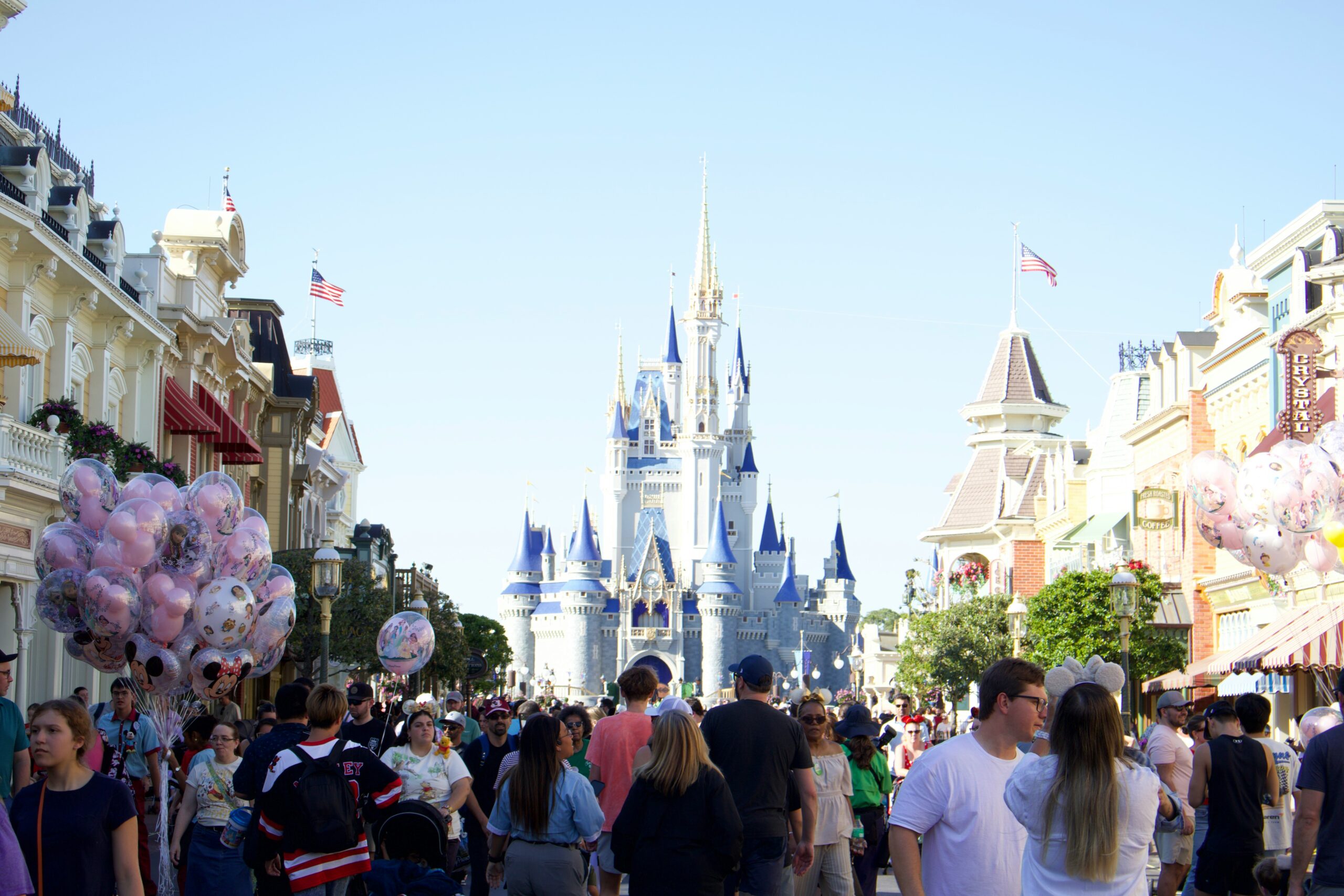 Cinderella Castle seen from Main Street U.S.A. in daylight, Magic Kingdom