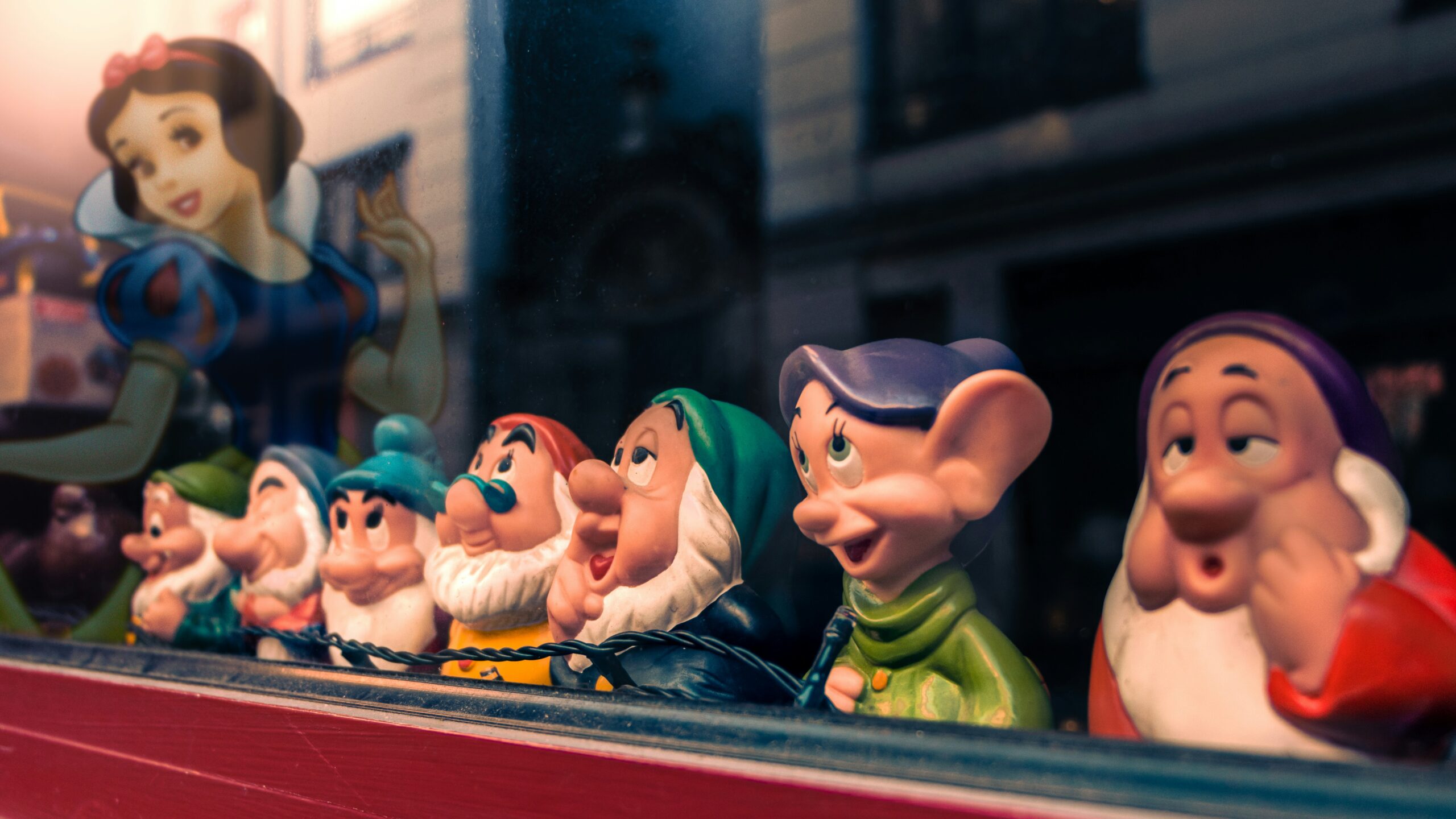 Seven Dwarfs figures from the Seven Dwarfs Mine Train, Magic Kingdom
