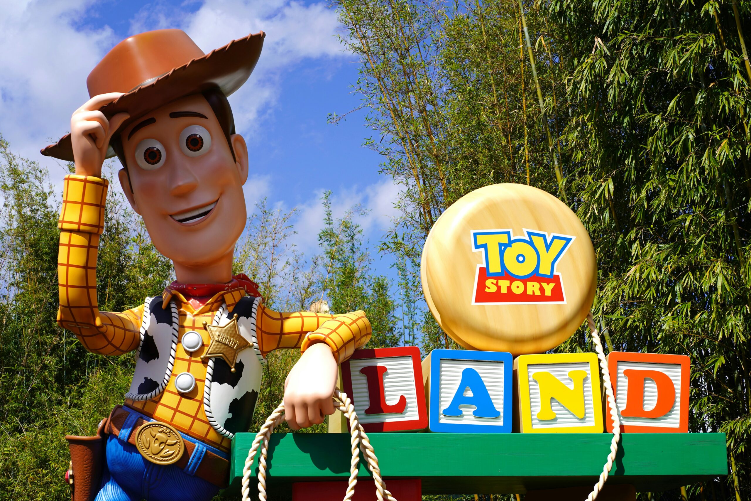 Woody and the Toy Story Land entrance sign, Hollywood Studios