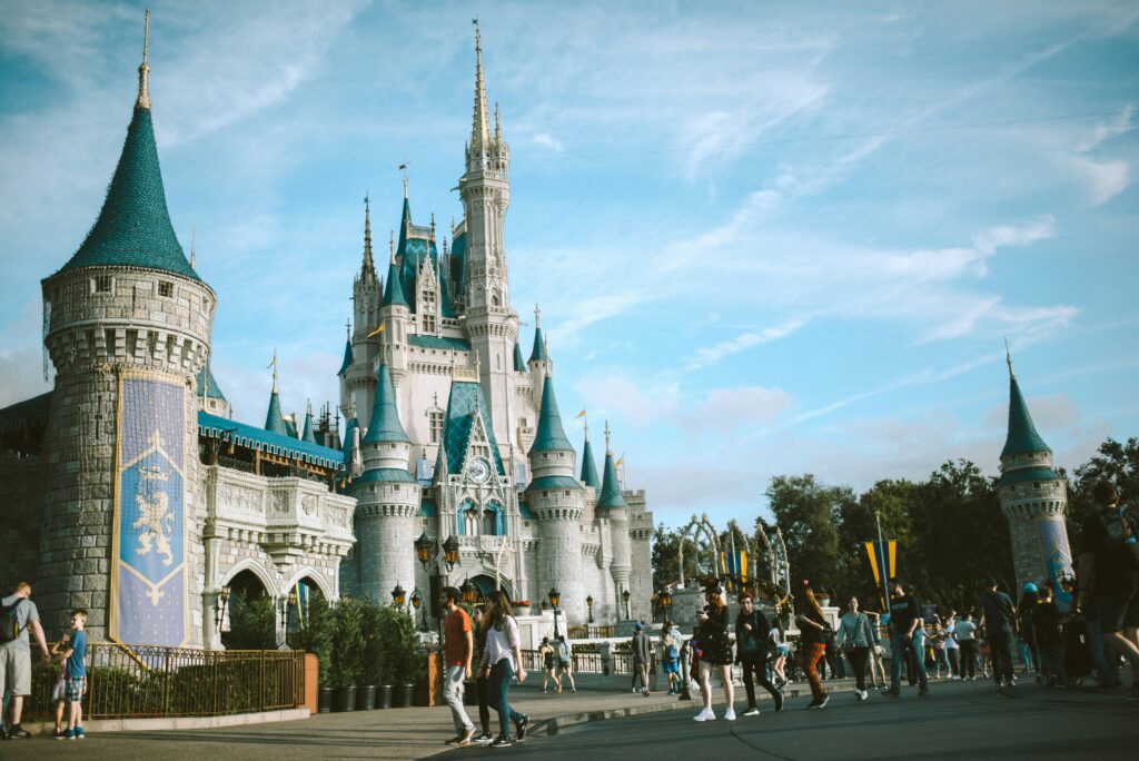 Fantasyland turrets at Magic Kingdom
